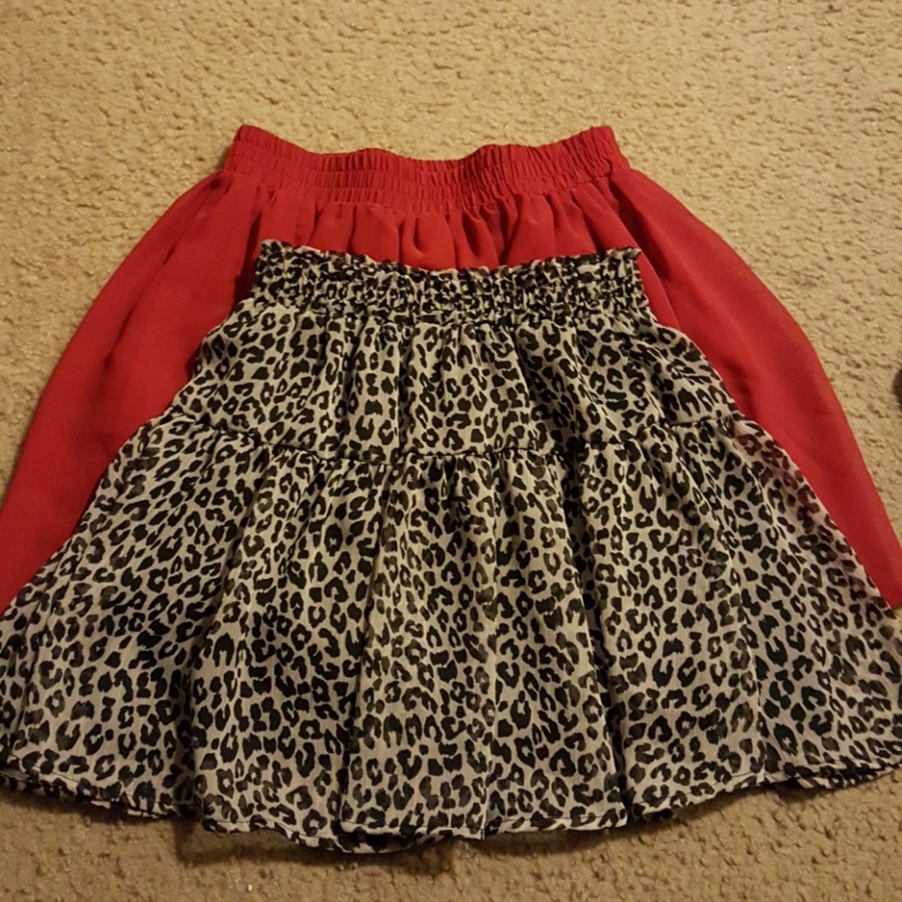 H&M Skirt //forever21 red skirt